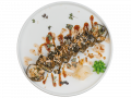 Копченый угорь с огурцом и сыром